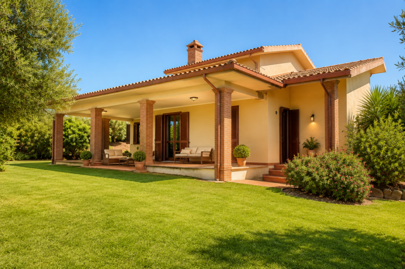 Villa panoramica con vista sull’Argentario e sull’Isola del Giglio in vendita a Magliano in Toscana